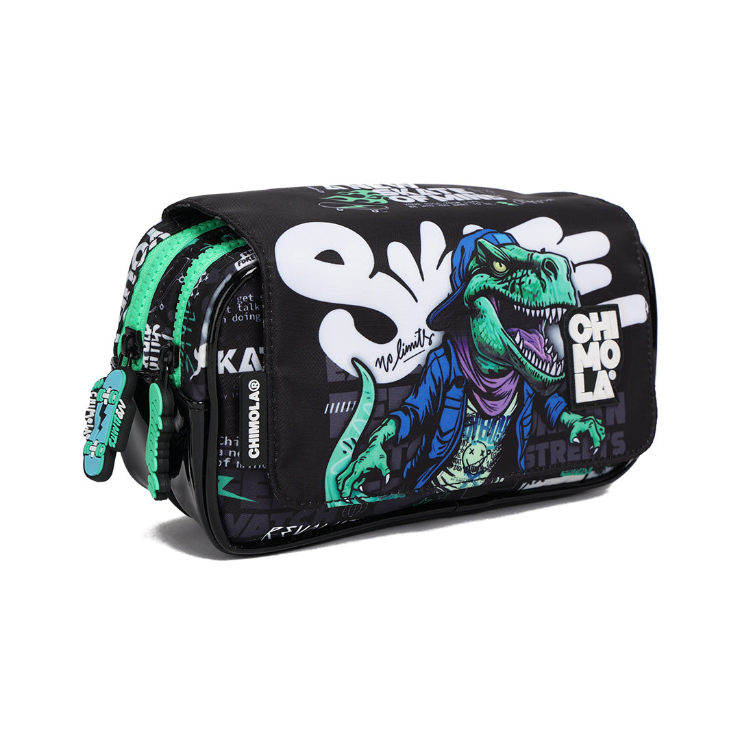 Dino Skater Pencil Bag