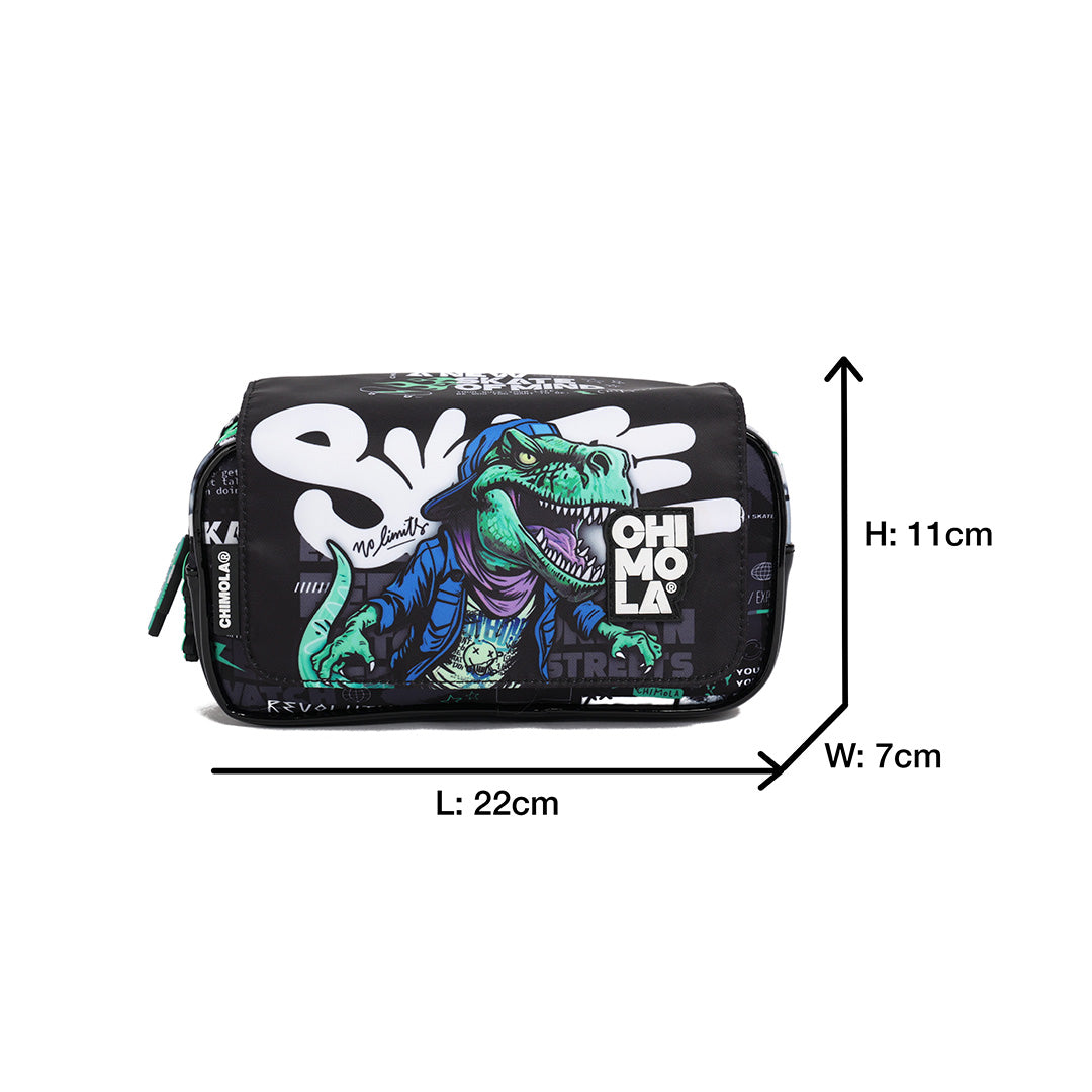 Dino Skater Pencil Bag