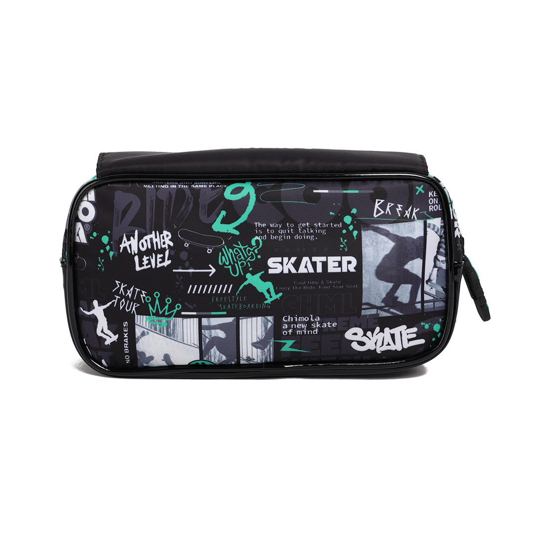 Dino Skater Pencil Bag