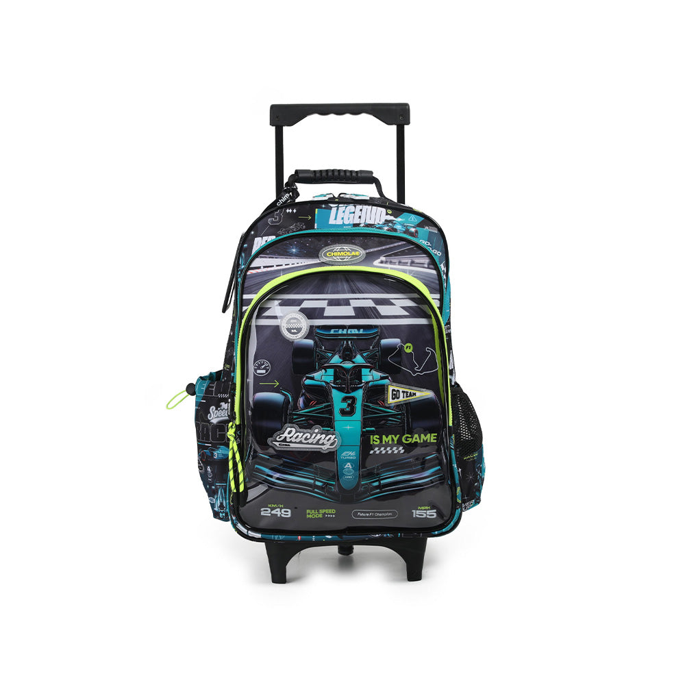 F1 Racing Car 18-Inch Trolley Backpack