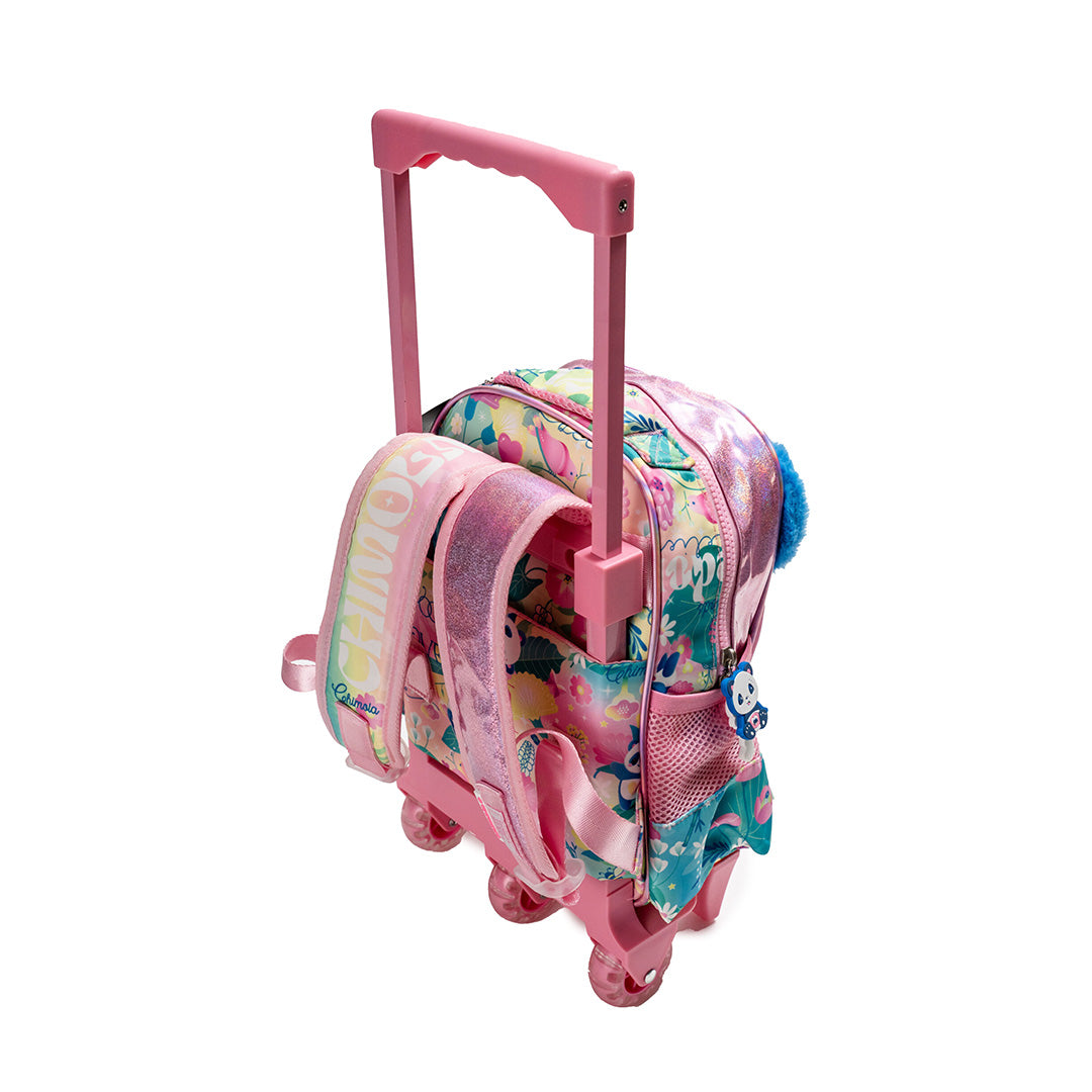 Little Panda 12-Inch Trolley Backpack