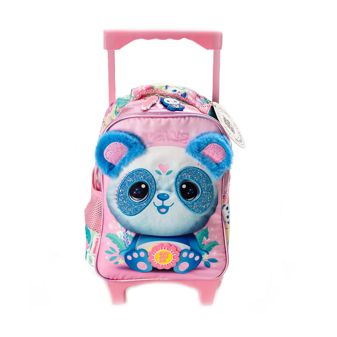 Little Panda 12-Inch Trolley Backpack