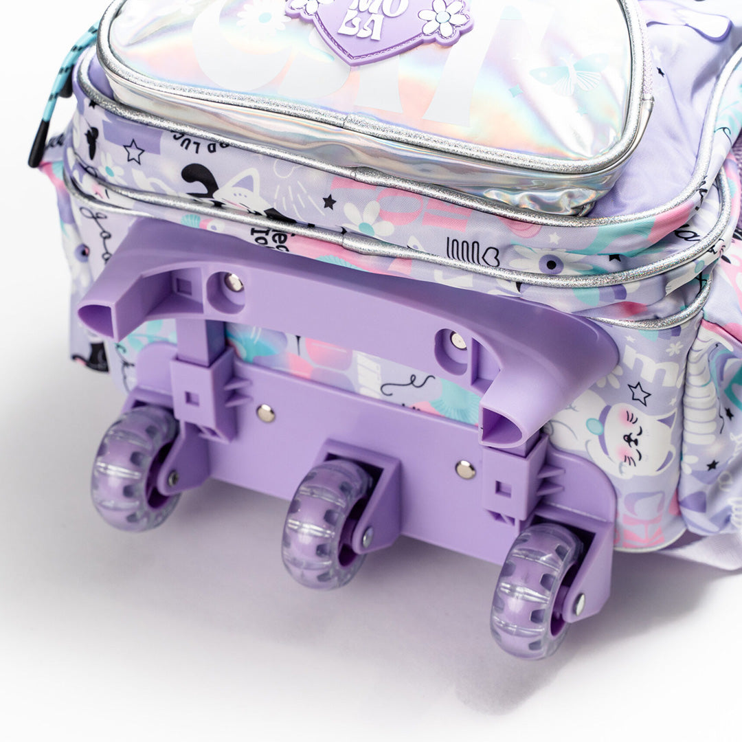 16-Inch Lucky Cat Trolley Backpack