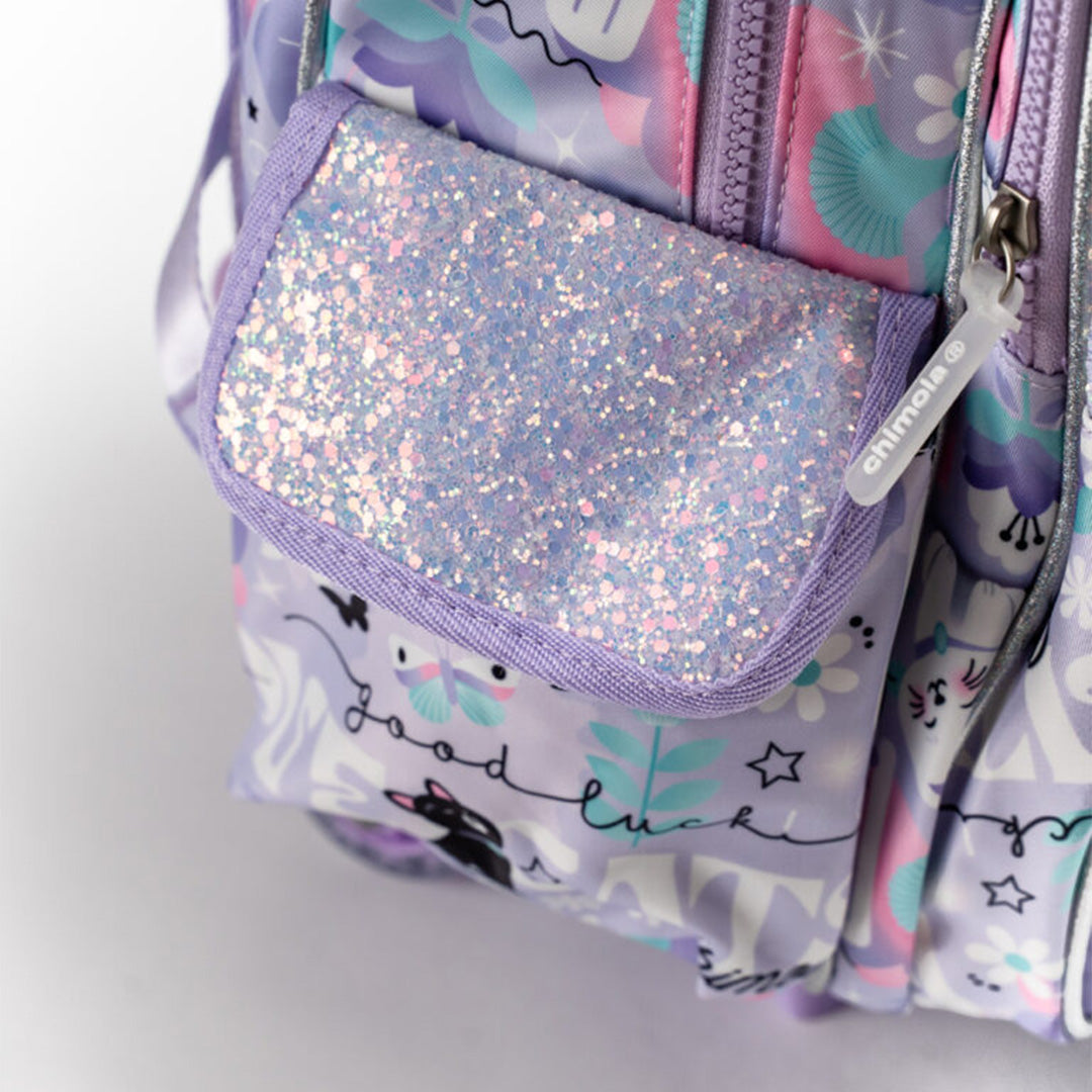 16-Inch Lucky Cat Trolley Backpack