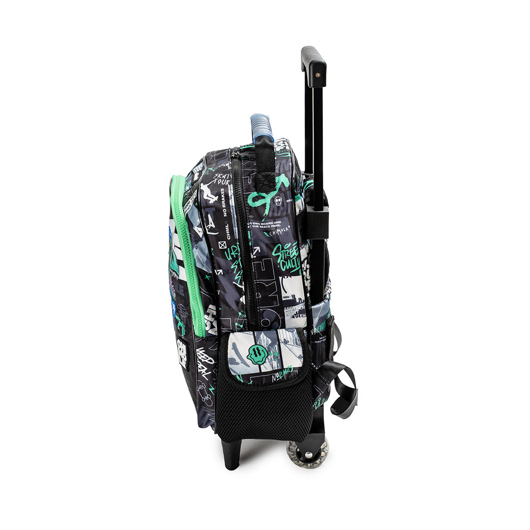 14-Inch Dino Skater Trolley Backpack