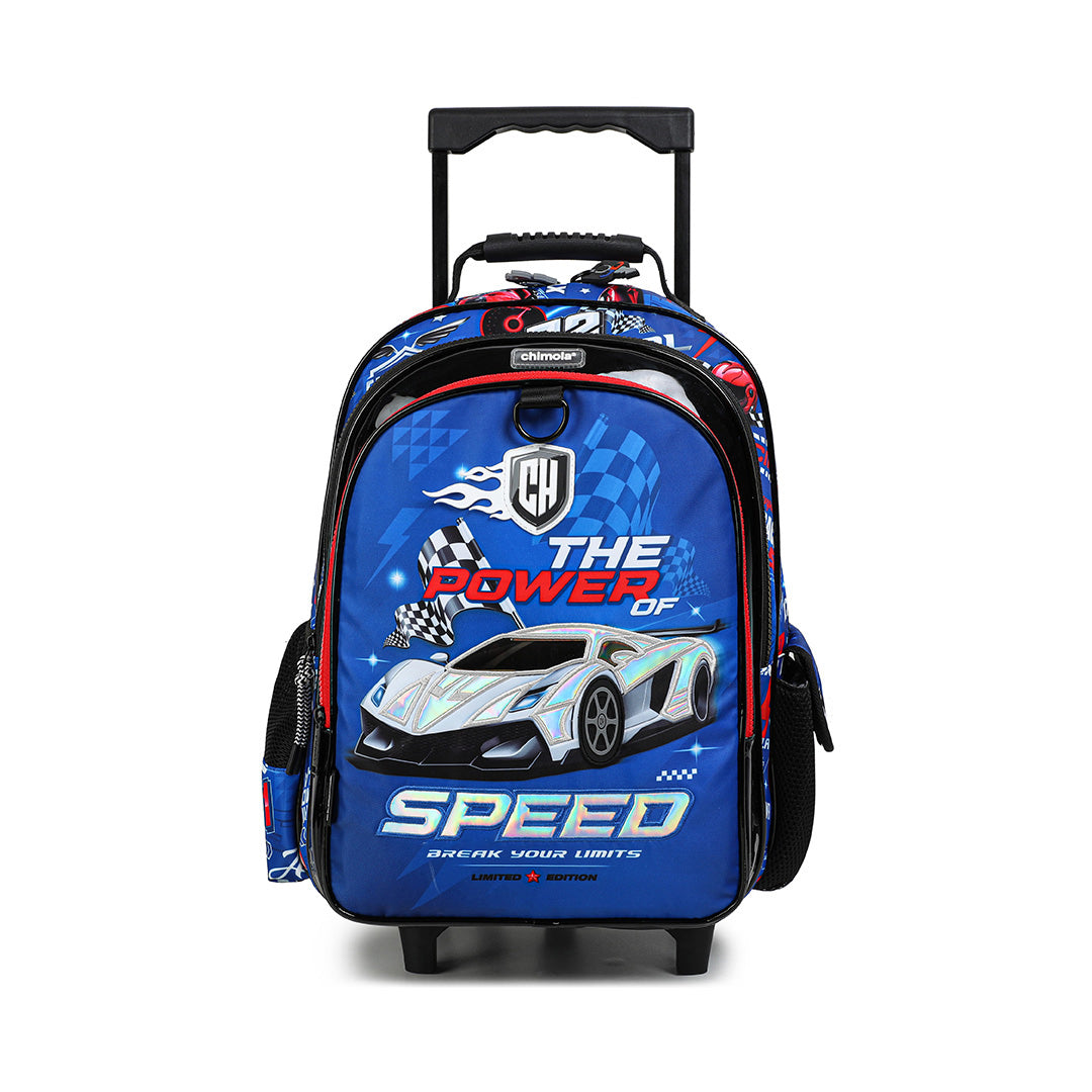 Racing Car 14-Inch Trolley Backpack