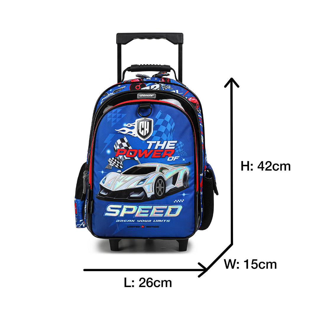 Racing Car 14-Inch Trolley Backpack