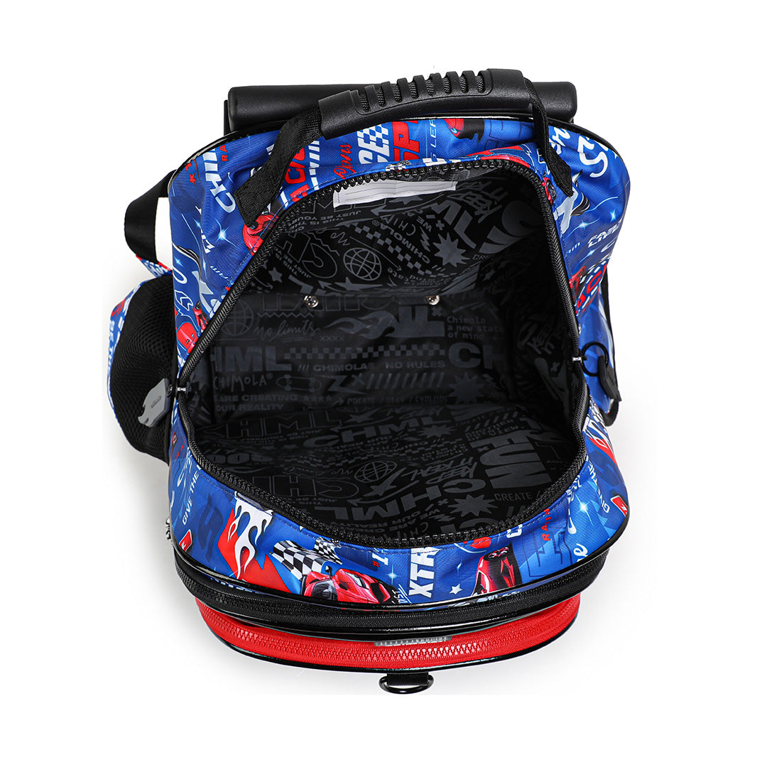 Racing Car 14-Inch Trolley Backpack