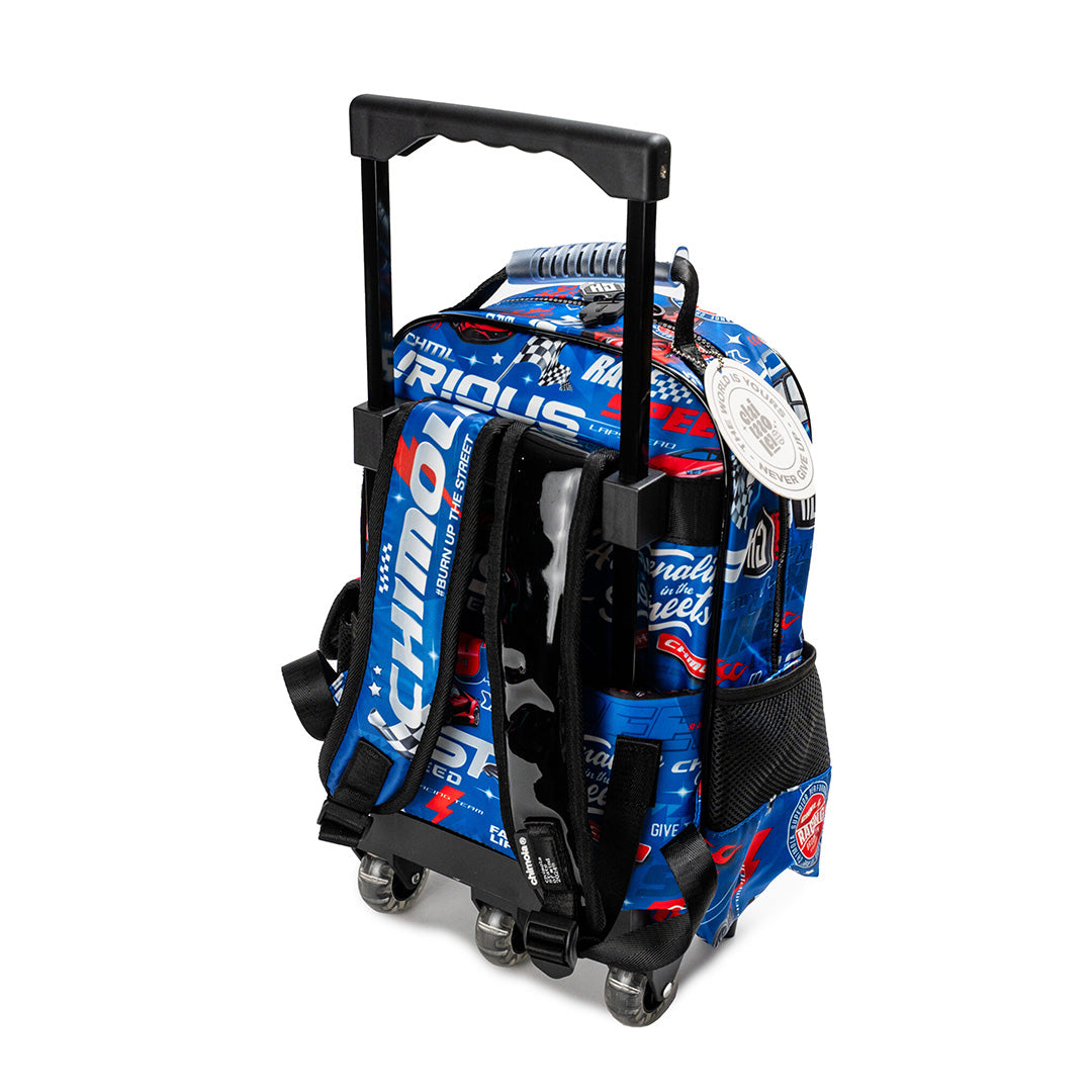 Racing Car 14-Inch Trolley Backpack