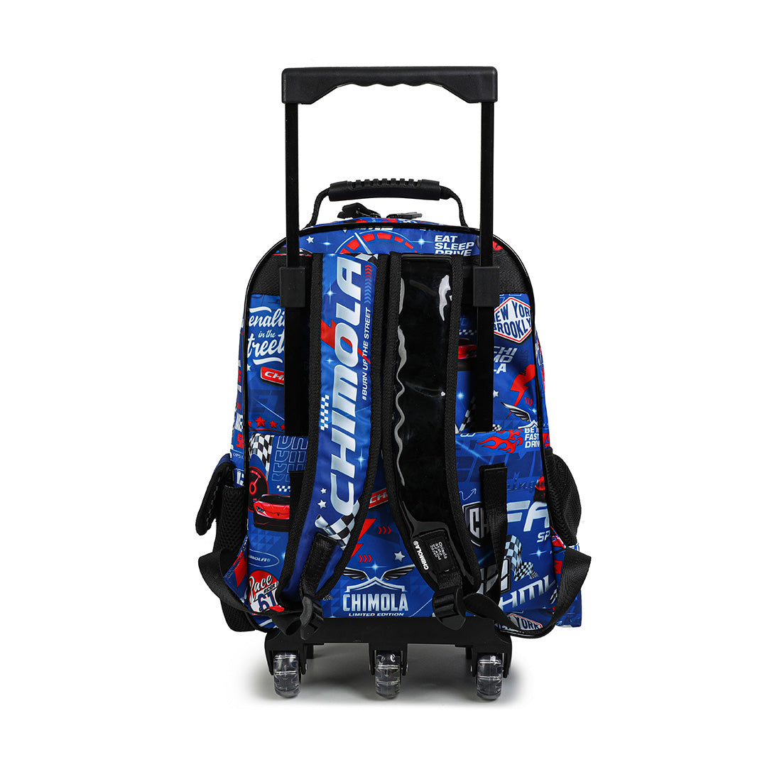 Racing Car 14-Inch Trolley Backpack