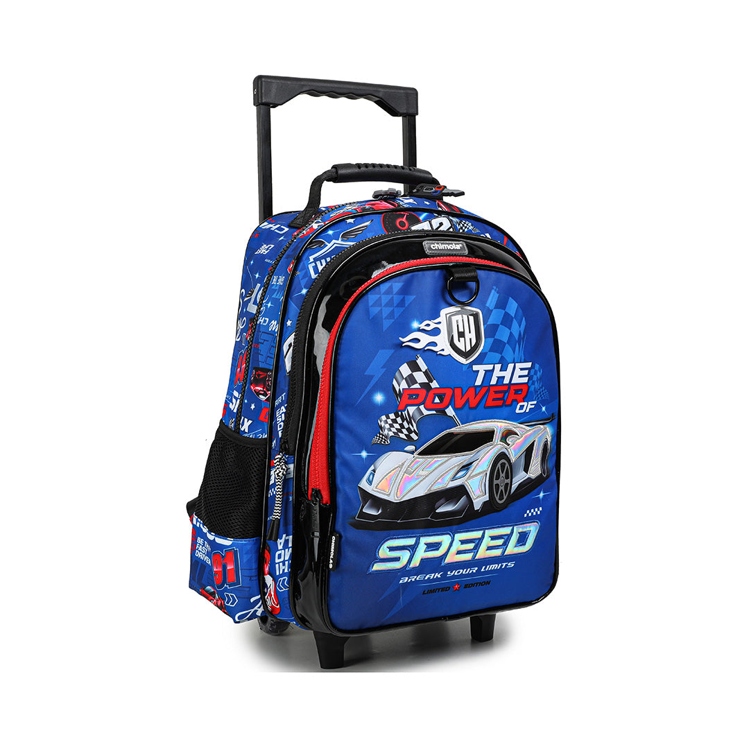 Racing Car 14-Inch Trolley Backpack